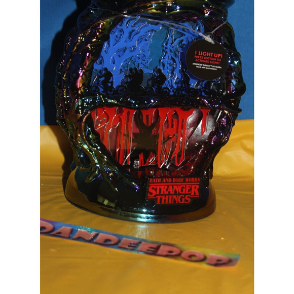 Bath & Body Works Stranger Things The Upside Down Lighted Pedestal Candle Holder - Picture 2 of 8